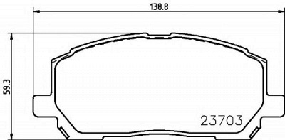 HELLA PAGID 8db355011161 -  Комплект тормозных колодок, дисковый тормоз